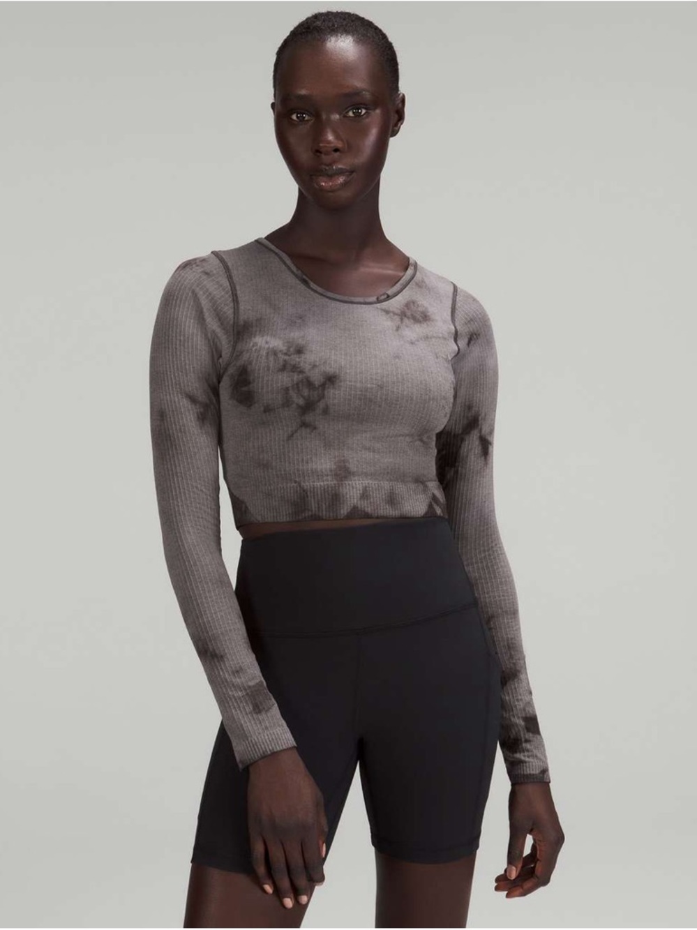 Lululemon Ebb To Street Long Sleeve Shirt Marble Dye Size 6